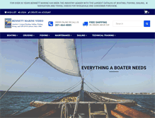 Tablet Screenshot of bennettmarine.com